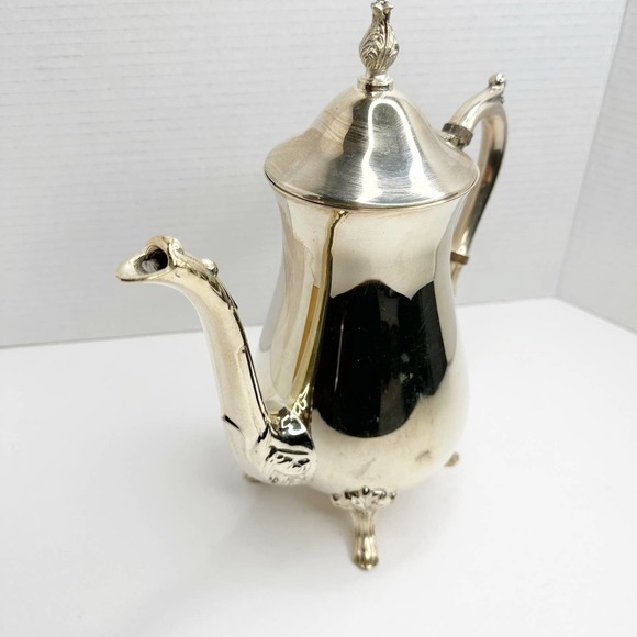 Vintage Sheridan Taunton Silversmiths E.P. Plated Footed Tea - Coffee Pot - Picture 1 of 12